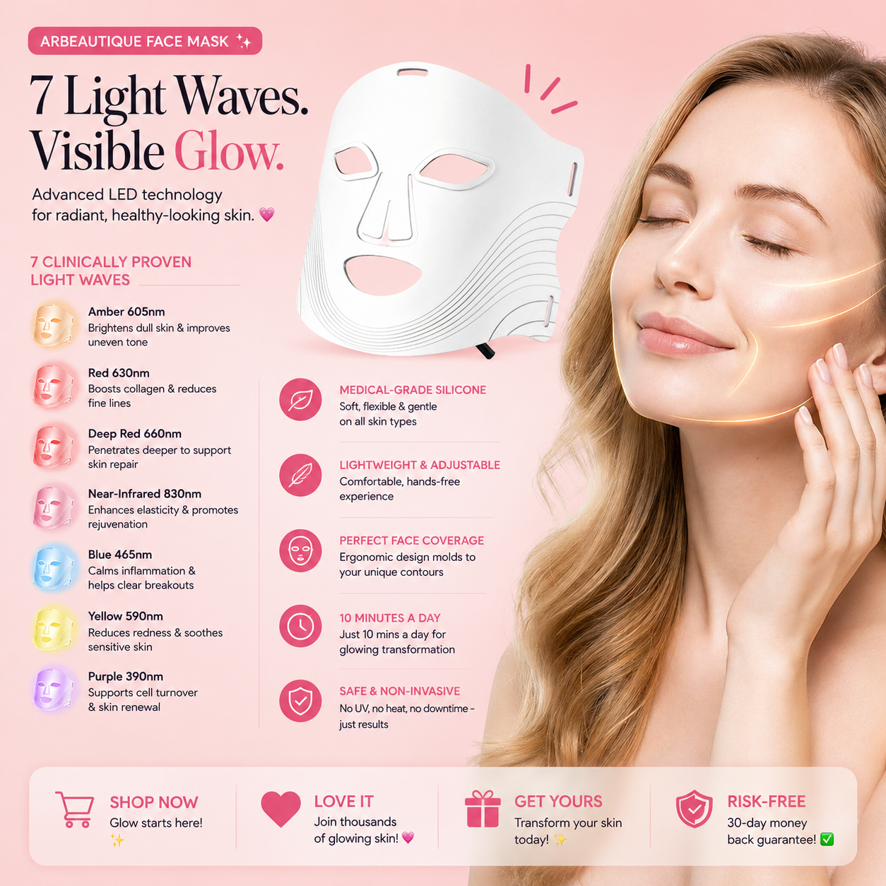Red Light Therapy Mask